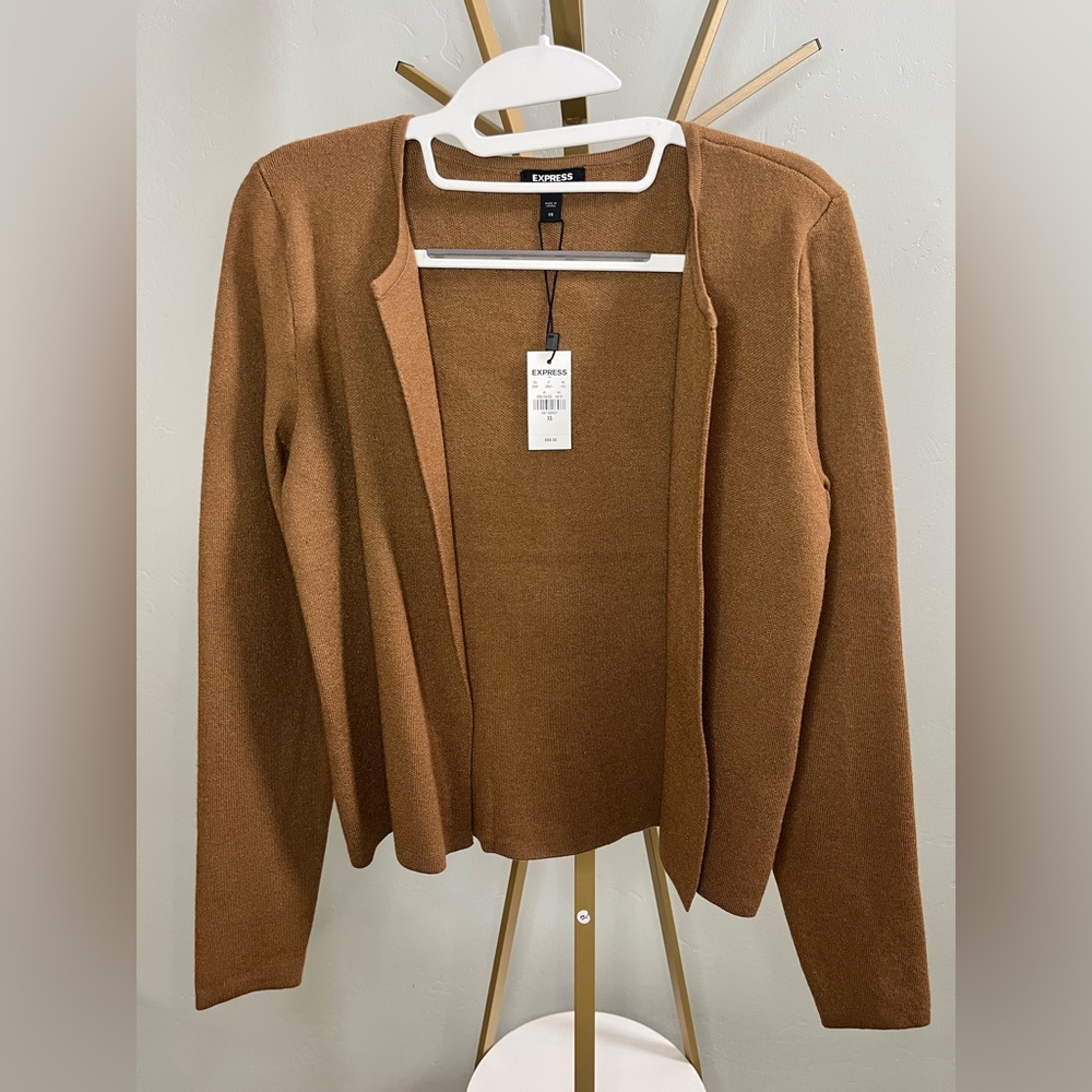Express Brown Cardigan Sweater